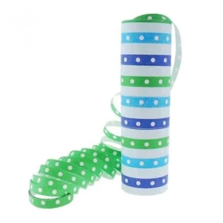 Papírové serpentiny s proužky a puntíky BOY