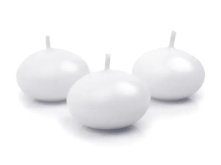 Svíčka plovoucí bílá 4 cm