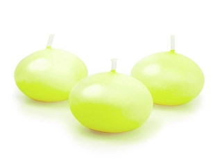 Svíčka plovoucí světle zelená 4 cm