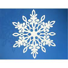Dekorace závěsná vločka 13 cm - 10 ks