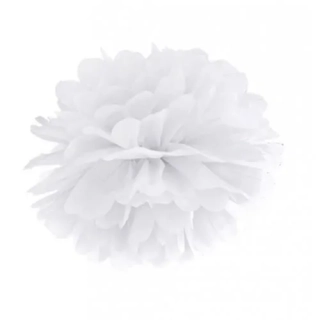 Pom pom bílý - 25 cm