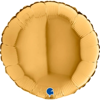 Foliový balonek kruh zlatý 46 cm