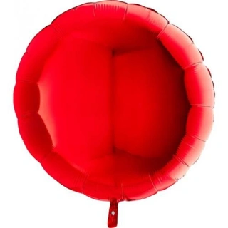 Fóliový balónek kruh červený 45 cm