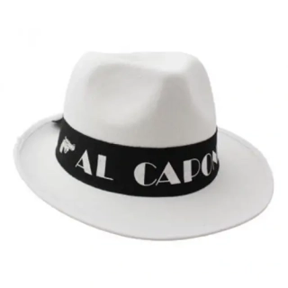 Klobouk Al Capone bílý