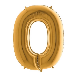 Foliové písmeno O zlaté 102 cm