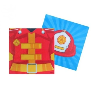 Papírové party ubrousky Hasiči 20 ks