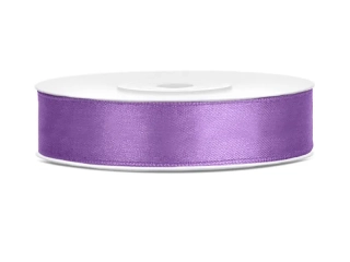 Saténová stuha fialová 12 mm x 25 m