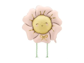 Fóliový balonek chodící Květina růžová 104cm