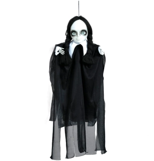 Závěsná halloweenská dekorace školní dívka 70 cm