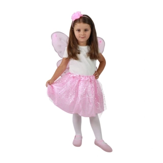 Dětský kostým růžový motýl