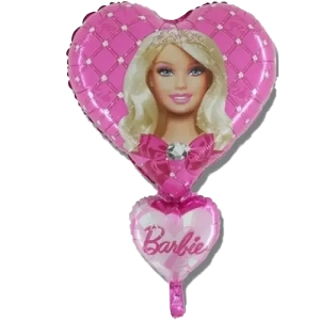 Fóliový balonek srdce Barbie 65 cm