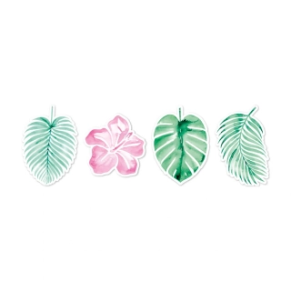 Papírové tropical dekorace Happy Summer Time
