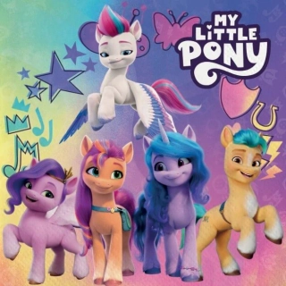 Papírové ubrousky My Little Pony Rainbow 20 ks