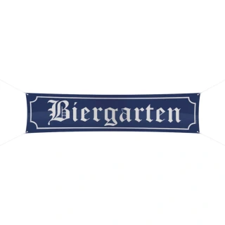 Závěsný banner Biergarten - Oktoberfest